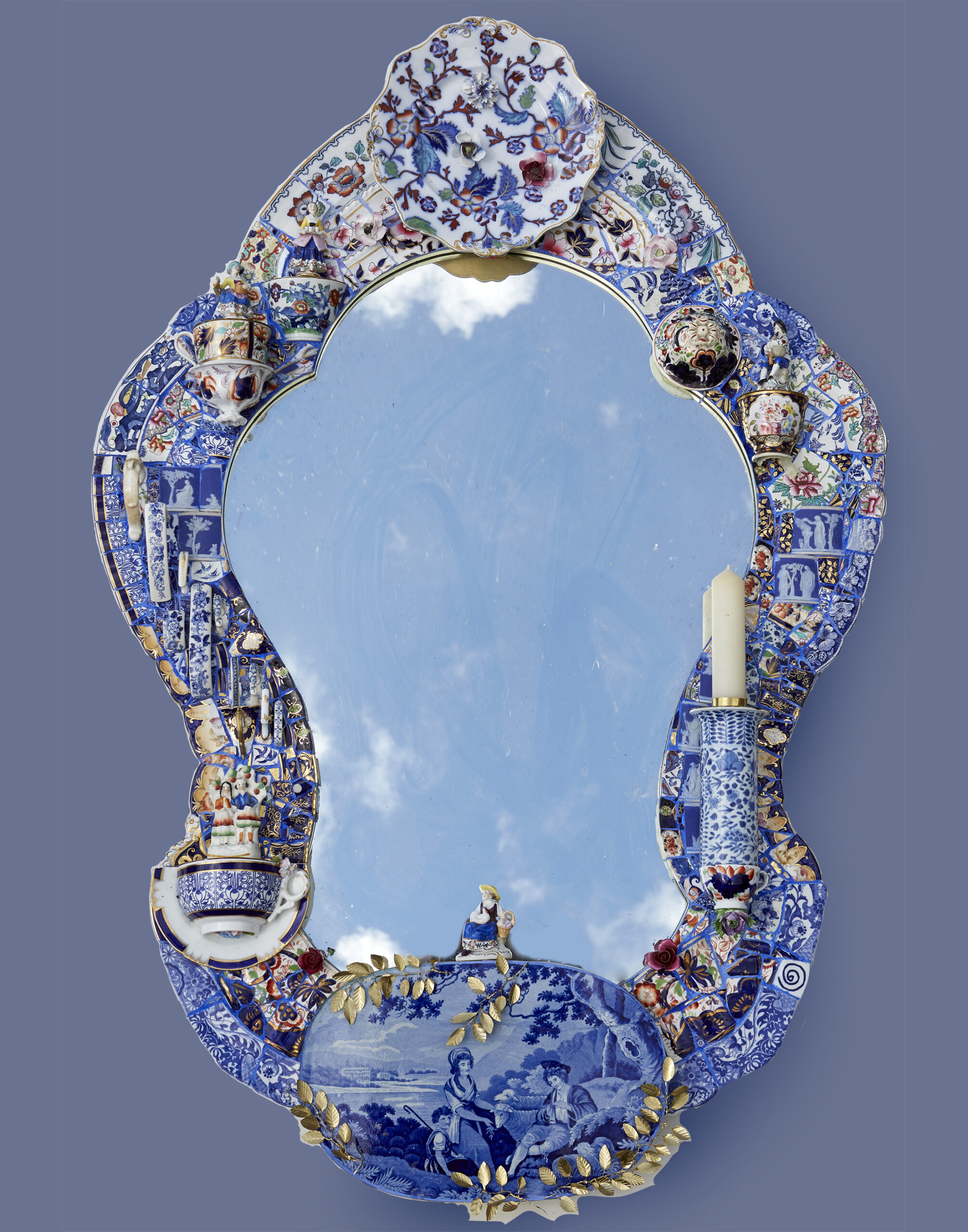 Candace Bahouth, Rhapsody in Blue Mirror, 2023